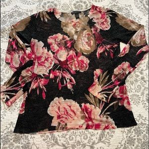 INC Floral Sweater